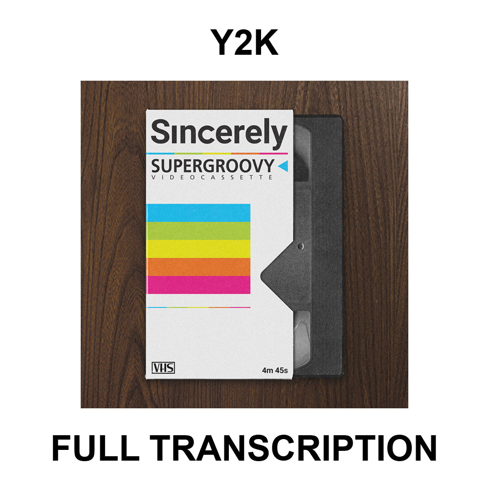 Sincerely - Y2K Tabs